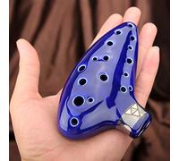 UNbit Ocarina Alto C 16 Fori Ceramica Ocarina Ocarina Flauto Musica Smalto Brillante Ceramica Strumento A Fiato