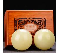 UNbit Palla Baoding magnetica for barella antistress, resina a pressione cinese Rilassa la palla manuale e la palla da massaggio for palla fitness (Color : A, Size : 45mm)