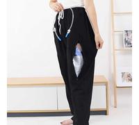 UNbit Pantaloni di Incontinenza Pantaloni Catetere, Pantaloni per la Cura del Paziente con Tasche Nascoste, Abbigliamento per La Cura del Paziente per Dialisi e Pazienti a Letto