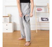 UNbit Pantaloni di Incontinenza Pantaloni Catetere, Pantaloni per la Cura del Paziente con Tasche Nascoste, Abbigliamento per La Cura del Paziente per Dialisi e Pazienti a Letto