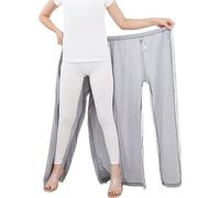UNbit Pantaloni per la Cura Dell'incontinenza per Incontinenza, Adulto Incontinenza Chirurgia Cerniera Pantaloni Aperti, Facili da Indossare E da Togliere, Grigio