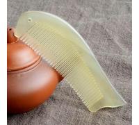 UNbit Pettine ad angolo dal design creativo a forma di pesce, pettine portatile da viaggio, pettine naturale da 12 cm Pettine