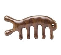 UNbit Pettine in legno di sandalo pettine a denti larghi pettine for massaggio alla testa domestico pettine for terapia dei capelli pettine piccolo pettine portatile Pettine