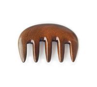 UNbit Pettine piccolo con pettine da massaggio piccolo meridiano a cinque denti, pettine in legno di sandalo, pettine da massaggio a denti grandi Pettine