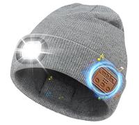 UNBON Regalo Uomo, Regali Natale Originali, Idee Regalo Natale 2025, Regali Uomo papà per Lui Compleanno Anniversario Secret Santa, Gadget Tecnologici Utili, Cappello Berretto Bluetooth con Luce LED