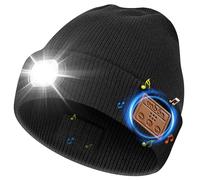 UNBON Regalo Uomo, Regali Natale Originali, Idee Regalo Natale 2025, Regali Uomo papà per Lui Compleanno Anniversario Secret Santa, Gadget Tecnologici Utili, Cappello Berretto Bluetooth con Luce LED