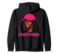 Unbothered Black Woman African American Afro Queen Felpa con Cappuccio