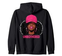 Unbothered Black Woman African American Afro Queen Felpa con Cappuccio