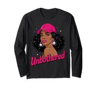 Unbothered Black Woman African American Afro Queen Maglia a Manica