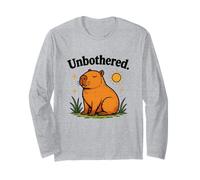 Unbothered Capybara Tee Cute Chill Vibes Animale Maglia a Manica