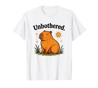 Unbothered Capybara Tee Cute Chill Vibes Animale Maglietta