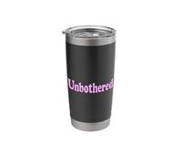 UNBOTHERED. LA PAROLA SCOMPARSA SU UN TEE Bicchiere termico in acciaio inox doppia parete