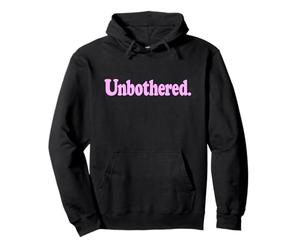 UNBOTHERED. LA Parola Scomparsa su Un Tee Felpa con Cappuccio