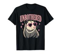 Unbothered Sarcastico Possum Cuore Occhiali da Sole Perle Maglietta