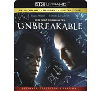 UNBREAKABLE (4K UHD Blu-ray) Bruce Willis Samuel L. Jackson Robin Wright Penn