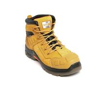 Unbreakable Hurricane II - Stivali da lavoro da uomo S3, leggeri, antiscivolo, con puntale composito, impermeabili, a prova di foratura, da uomo, miele, 45 EU
