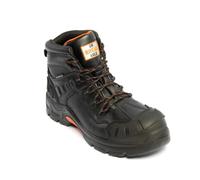 Unbreakable Hurricane II - Stivali da lavoro da uomo S3, leggeri, antiscivolo, con puntale composito, impermeabili, a prova di foratura, da uomo, Nero , 46 EU
