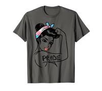 Unbreakable Strong Woman Transgender Trans Pride Flag Gift Maglietta