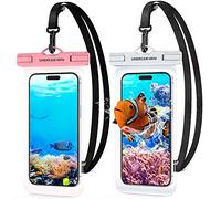 UNBREAKcable [2 Pezzi Custodia Impermeabile Smartphone, IPX8 Porta Cellulare Impermeabile per iPhone 14 13 12 11 Pro Max Mini,SE,XR,XS,X,8 Samsung S23/S22/S21/S20, Huawei P50/P40/P30-7.0 Pollic