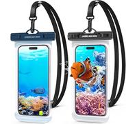 UNBREAKcable [2 Pezzi Custodia Impermeabile Smartphone, IPX8 Porta Cellulare Impermeabile per iPhone 14 13 12 11 PRO Max Mini,SE,XR,XS,X,8 Samsung S23/S22/S21/S20, Huawei P50/P40/P30-7.0 Pollic