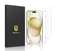 UNBREAKcable 2 Pezzi Pellicola iPhone 15 [6,1 Pollici], 99,99% HD Trasparente, Installazione Facile, Durezza 9H Pellicola prottetiva,Vetro iPhone 15, Anti Graffio, Anti-Impronte, Senza Bolle