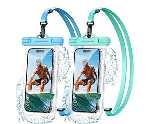 UNBREAKcable Custodia Impermeabile Borsa Impermeabile Universale, Cover Subacquea per iPhone 16 15 14 13 12 11 PRO Max, XR/XS/X/SE 2022, Samsung S24/S23/S22/S21, Huawei Fino a 7.0" - 2 Pezzi