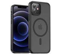 UNBREAKcable Custodia Magnetica per iPhone 12 da 6,1 Pollici, Compatibile con MagSafe, Protezione Completa della Fotocamera, Custodia Sottile Antiurto e Anticaduta per Telefono - Nero