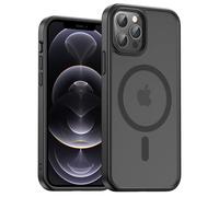 UNBREAKcable Custodia Magnetica per iPhone 12 Pro Max da 6,7 Pollici, Compatibile con MagSafe, Protezione Completa della Fotocamera, Custodia Sottile Antiurto e Anticaduta per Telefono - Nero