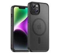 UNBREAKcable Custodia Magnetica per iPhone 14 da 6,1 Pollici, Compatibile con MagSafe, Protezione Completa della Fotocamera, Custodia Sottile Antiurto e Anticaduta per Telefono - Nero