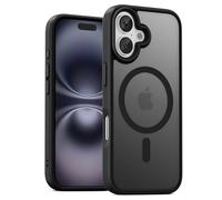 UNBREAKcable Custodia Magnetica per iPhone 16 da 6,1 Pollici, Compatibile con MagSafe, Protezione Completa della Fotocamera, Custodia Sottile Antiurto e Anticaduta per Telefono - Nero