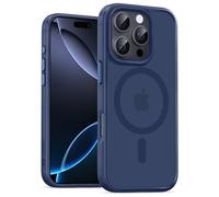 UNBREAKcable Custodia Magnetica per iPhone 16 Pro da 6,3 Pollici, Compatibile con MagSafe, Protezione Completa della Fotocamera, Custodia Sottile Antiurto e Anticaduta per Telefono - Blu Scuro