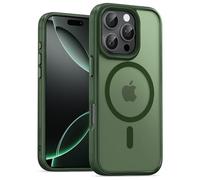 UNBREAKcable Custodia Magnetica per iPhone 16 Pro da 6,3 Pollici, Compatibile con MagSafe, Protezione Completa della Fotocamera, Custodia Sottile Antiurto e Anticaduta per Telefono - Verde Scuro