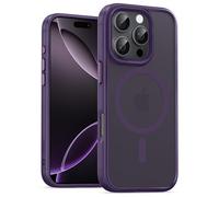 UNBREAKcable Custodia Magnetica per iPhone 16 Pro da 6,3 Pollici, Compatibile con MagSafe, Protezione Completa della Fotocamera, Custodia Sottile Antiurto e Anticaduta per Telefono - Viola Scuro