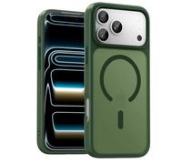 UNBREAKcable Custodia Magnetica per iPhone 17 Pro Max da 6,9 Pollici, Compatibile con MagSafe, Protezione Completa della Fotocamera, Custodia Sottile Antiurto e Anticaduta per Telefono - Verde Scuro