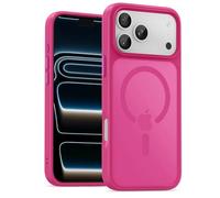 UNBREAKcable Custodia Magnetica per iPhone 17 Pro Max da 6,9 Pollici, Compatibile con MagSafe, Protezione Completa della Fotocamera, Custodia Sottile Antiurto e Anticaduta per Telefono - Rosa Acceso