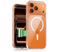 UNBREAKcable Magnetica per Custodia iPhone 17 Pro Max (6,9 Pollici), Compatibile con MagSafe, Trasparente Anti-ingiallimento, Pulsante Camera Control, Sottile, Antiurto, Con Anello Magnetico Potente