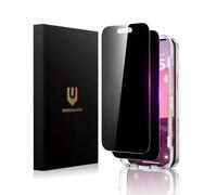 UNBREAKcable Pellicola iPhone 16 / iPhone 15, 28° Anti-Spy Vetro, Privacy Pellicola, Completa Vetro Temperato Film, Antigraffio, Durezza 9H, Grado Militare, 99,99% HD, Tocco Sensibile, 2 pezzi