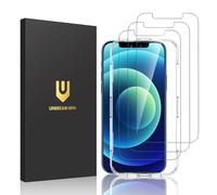 UNBREAKcable Pellicola Protettiva in Vetro temperato per iPhone 12 e iPhone 12 PRO [3 Pezzi], durezza 9H, Pellicola Protettiva 2,5D Double Defense, AntiGraffio, Anti-Impronte e Senza Bolle