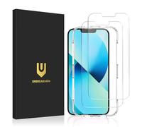 UNBREAKcable Pellicola protettiva per iPhone 13 e 13 Pro, iPhone 14 [2 pezzi], durezza 9H, pellicola protettiva 2,5D, vetro protettivo [anti-impronte e senza bolle, antigraffio, facile da applicare]