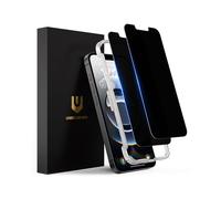 UNBREAKcable Pellicola protettiva per la privacy per iPhone 16e, in vetro temperato infrangibile [vero anti spia a 28°] [durezza 9H] [telaio di facile installazione] protezione privata per iPhone 16e