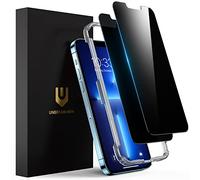 UNBREAKcable Pellicola Protettiva Privacy per iPhone 14/13/13 Pro 6,1 Pollici, Anti-Spy Vetro Temperato Film, Vero Anti Spia a 28°, Durezza 9H, Cornice di Installazione Facile - Pacco da 2