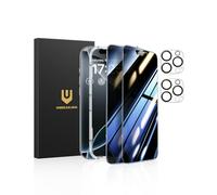 UNBREAKcable Pellicola Protettiva Privacy per iPhone 16 Pro Max (6,9 Pollici), Confezione da 2 + 2 Protezioni per Obiettivo｜Angolo Anti-Spia 25°｜Anti-Impronte｜Vetro Temperato ad Alta Definizione