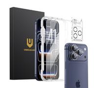 UNBREAKcable Protezione Schermo iPhone 17 Pro Max - Confezione da 3, 3 Vetro Temperato + 3 Protezioni per Lenti Fotocamera, Alta Definizione, Anti-Impronte, Compatibile con Cover, 6,9 Pollici