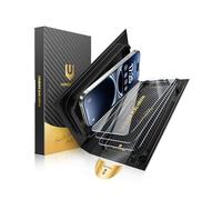 UNBREAKcable Vetro Temperato per iPhone 16 Pro, Confezione da 3 Durezza 9H+ Pellicola Protettiva [Installazione Facile] [Trasparente HD al 99,99%] [Compatibile con la Custodia] per Apple 6,3 Pollici