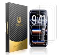 UNBREAKcable Vetro Temperato per iPhone 17 Pro, Confezione da 3 Durezza 9H+ Pellicola Protettiva [Installazione Facile] [Trasparente HD al 99,99%] [Compatibile con la Custodia] per Apple 6,3 Pollici