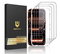 UNBREAKcable Vetro Temperato per iPhone 17 Pro Max, Confezione da 3 Durezza 9H Pellicola Protettiva [Installazione Facile] [Trasparente HD al 99,99%] [Compatibile con la Custodia] 6,9 Pollici