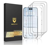 UNBREAKcable Vetro Temperato per iPhone Air, Confezione da 3 Durezza 9H Pellicola Protettiva [Installazione Facile] [Trasparente HD al 99,99%] [Compatibile con la Custodia] per Apple 6,5 Pollici