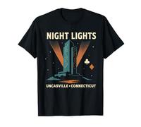 Uncasville - Camicia con luci notturne Skyline Casino Connecticut Maglietta
