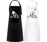 unChaos 2 Pezzi Grembiuli da Cucina per Coppia, Regalo di Natale ecc.