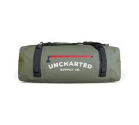 Uncharted Supply Co. The Vault - Borsone impermeabile con cinghie per zaino, dimensioni a mano, perfetto per viaggi, canottaggio, campeggio, attività ricreative., Oliva, 65L, Borsone elegante e